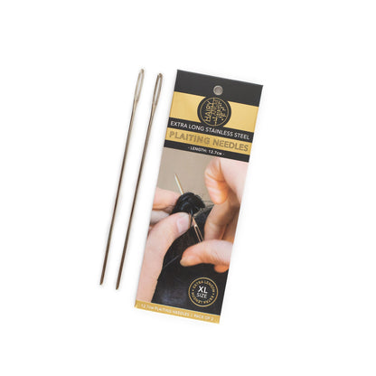 Stainless Steel Horse Plaiting Needles - Pack of 2